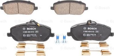 BOSCH 0 986 494 615 - Kit pastiglie freno, Freno a disco www.autoricambit.com