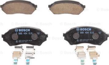 BOSCH 0 986 494 616 - Kit pastiglie freno, Freno a disco www.autoricambit.com