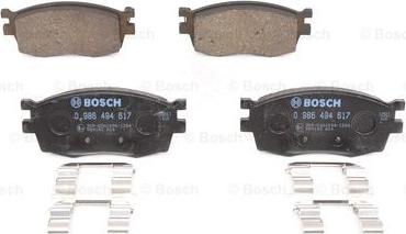 BOSCH 0 986 494 617 - Kit pastiglie freno, Freno a disco www.autoricambit.com