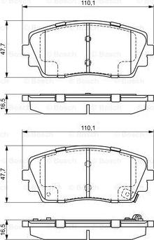 BOSCH 0 986 494 688 - Kit pastiglie freno, Freno a disco www.autoricambit.com