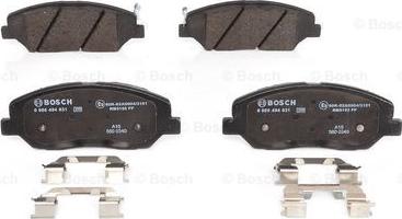 BOSCH 0 986 494 631 - Kit pastiglie freno, Freno a disco www.autoricambit.com