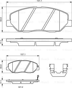 BOSCH 0 986 494 631 - Kit pastiglie freno, Freno a disco www.autoricambit.com