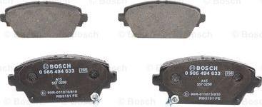 BOSCH 0 986 494 633 - Kit pastiglie freno, Freno a disco www.autoricambit.com