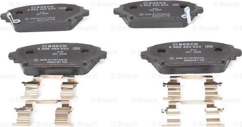 BOSCH 0 986 494 633 - Kit pastiglie freno, Freno a disco www.autoricambit.com