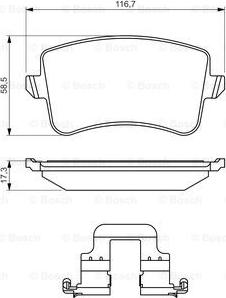 BOSCH 0 986 494 637 - Kit pastiglie freno, Freno a disco www.autoricambit.com