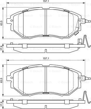 BOSCH 0 986 494 679 - Kit pastiglie freno, Freno a disco www.autoricambit.com