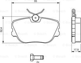 BOSCH 0 986 494 058 - Kit pastiglie freno, Freno a disco www.autoricambit.com