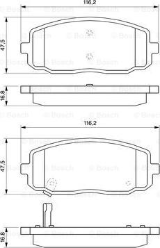 BOSCH 0 986 494 064 - Kit pastiglie freno, Freno a disco www.autoricambit.com