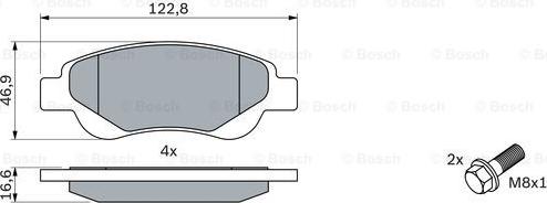 BOSCH 0 986 494 065 - Kit pastiglie freno, Freno a disco www.autoricambit.com