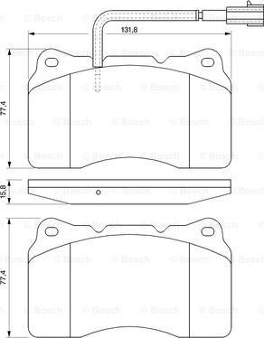 BOSCH 0 986 494 067 - Kit pastiglie freno, Freno a disco www.autoricambit.com