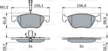 BOSCH 0 986 494 004 - Kit pastiglie freno, Freno a disco www.autoricambit.com