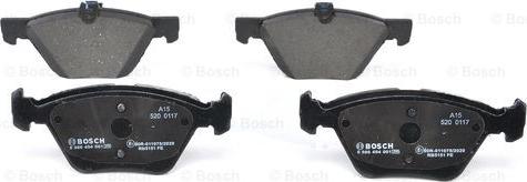 BOSCH 0 986 494 001 - Kit pastiglie freno, Freno a disco www.autoricambit.com