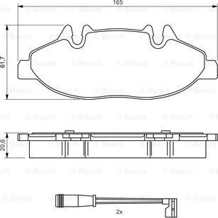 BOSCH 0 986 494 081 - Kit pastiglie freno, Freno a disco www.autoricambit.com