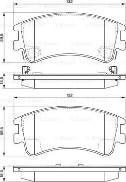 BOSCH 0 986 494 079 - Kit pastiglie freno, Freno a disco www.autoricambit.com