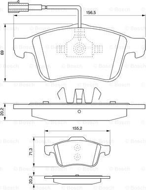 BOSCH 0 986 494 071 - Kit pastiglie freno, Freno a disco www.autoricambit.com