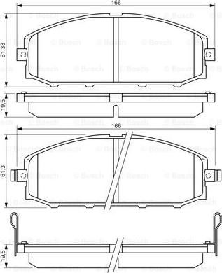 BOSCH 0 986 494 150 - Kit pastiglie freno, Freno a disco www.autoricambit.com