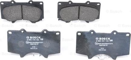 BOSCH 0 986 494 153 - Kit pastiglie freno, Freno a disco www.autoricambit.com