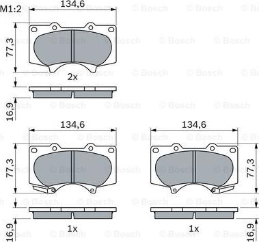 BOSCH 0 986 494 153 - Kit pastiglie freno, Freno a disco www.autoricambit.com