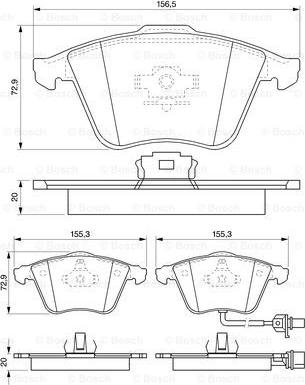 BOSCH 0 986 494 103 - Kit pastiglie freno, Freno a disco www.autoricambit.com