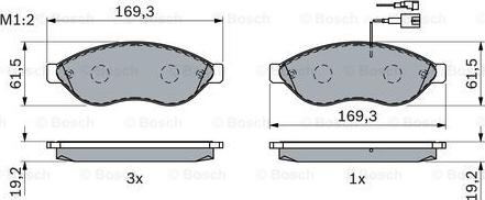 BOSCH 0 986 494 111 - Kit pastiglie freno, Freno a disco www.autoricambit.com