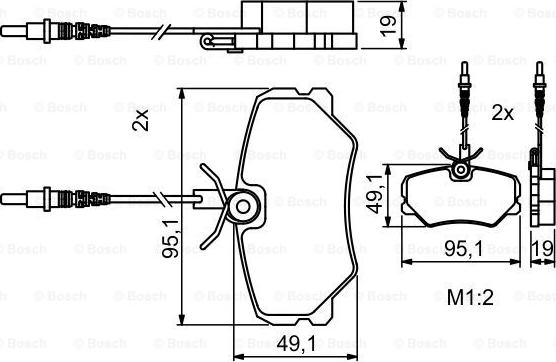 BOSCH 0 986 494 849 - Kit pastiglie freno, Freno a disco www.autoricambit.com