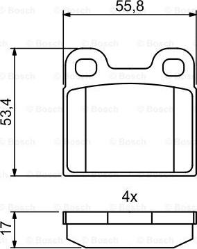 BOSCH 0 986 494 847 - Kit pastiglie freno, Freno a disco www.autoricambit.com