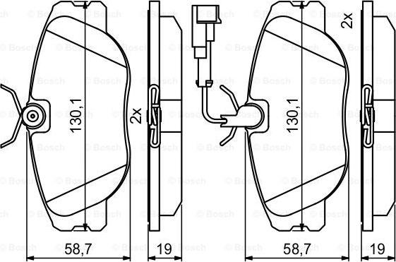 BOSCH 0 986 494 851 - Kit pastiglie freno, Freno a disco www.autoricambit.com