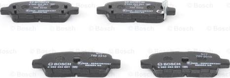 BOSCH 0 986 494 861 - Kit pastiglie freno, Freno a disco www.autoricambit.com