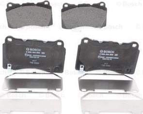 BOSCH 0 986 494 880 - Kit pastiglie freno, Freno a disco www.autoricambit.com