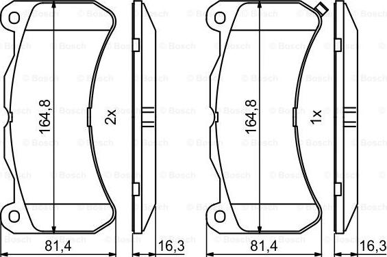 BOSCH 0 986 494 871 - Kit pastiglie freno, Freno a disco www.autoricambit.com