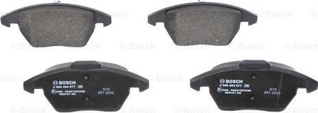 BOSCH 0 986 494 877 - Kit pastiglie freno, Freno a disco www.autoricambit.com