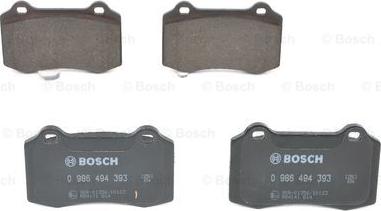 BOSCH 0 986 494 393 - Kit pastiglie freno, Freno a disco www.autoricambit.com