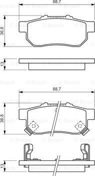 BOSCH 0 986 494 392 - Kit pastiglie freno, Freno a disco www.autoricambit.com