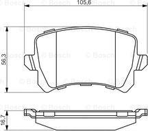 BOSCH 0 986 494 344 - Kit pastiglie freno, Freno a disco www.autoricambit.com