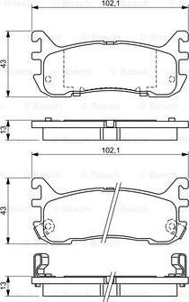 BOSCH 0 986 494 341 - Kit pastiglie freno, Freno a disco www.autoricambit.com