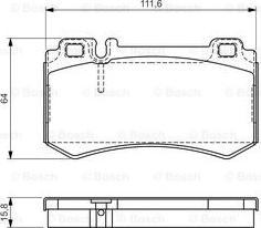 BOSCH 0 986 494 356 - Kit pastiglie freno, Freno a disco www.autoricambit.com