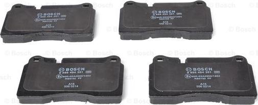 BOSCH 0 986 494 351 - Kit pastiglie freno, Freno a disco www.autoricambit.com