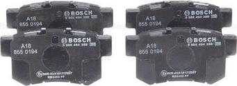 BOSCH 0 986 494 358 - Kit pastiglie freno, Freno a disco www.autoricambit.com