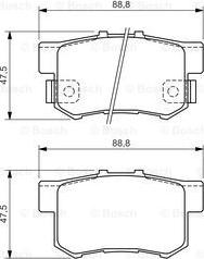 BOSCH 0 986 494 358 - Kit pastiglie freno, Freno a disco www.autoricambit.com