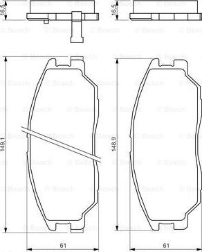 BOSCH 0 986 494 360 - Kit pastiglie freno, Freno a disco www.autoricambit.com