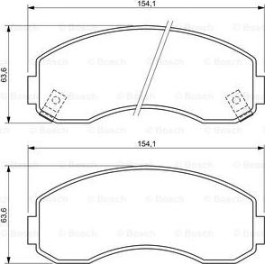 BOSCH 0 986 494 314 - Kit pastiglie freno, Freno a disco www.autoricambit.com