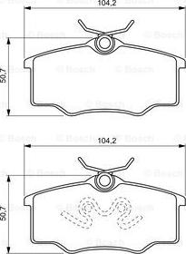 BOSCH 0 986 494 389 - Kit pastiglie freno, Freno a disco www.autoricambit.com