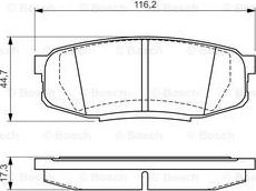 BOSCH 0 986 494 380 - Kit pastiglie freno, Freno a disco www.autoricambit.com