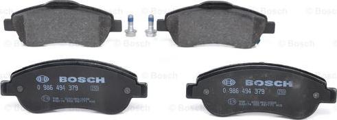 BOSCH 0 986 494 379 - Kit pastiglie freno, Freno a disco www.autoricambit.com