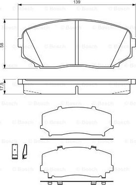 BOSCH 0 986 494 375 - Kit pastiglie freno, Freno a disco www.autoricambit.com