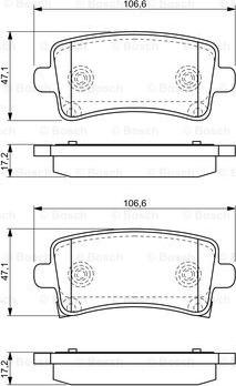 BOSCH 0 986 494 297 - Kit pastiglie freno, Freno a disco www.autoricambit.com