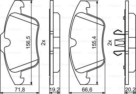 BOSCH 0 986 494 246 - Kit pastiglie freno, Freno a disco www.autoricambit.com