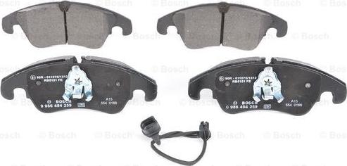 BOSCH 0 986 494 259 - Kit pastiglie freno, Freno a disco www.autoricambit.com