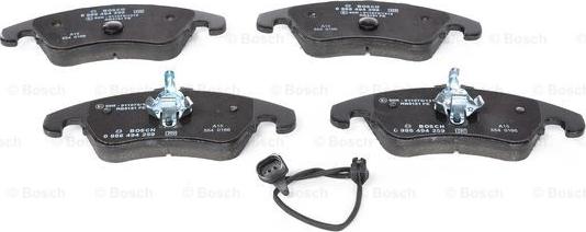 BOSCH 0 986 494 259 - Kit pastiglie freno, Freno a disco www.autoricambit.com