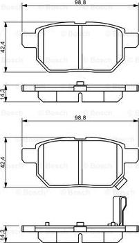 BOSCH 0 986 494 255 - Kit pastiglie freno, Freno a disco www.autoricambit.com